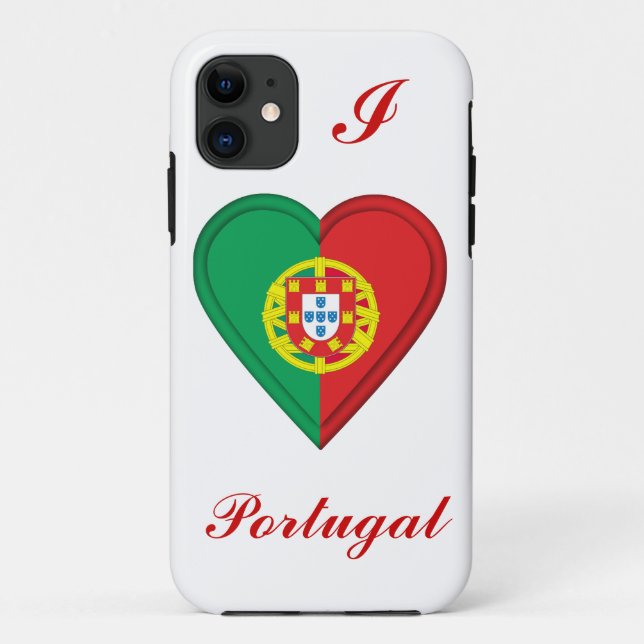 Funda De Case-Mate Para iPhone Bandera del portugués de Portugal (Reverso)