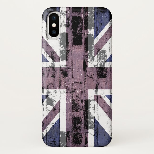 Funda De Case-Mate Para iPhone Bandera del Reino Unido (Reverso)