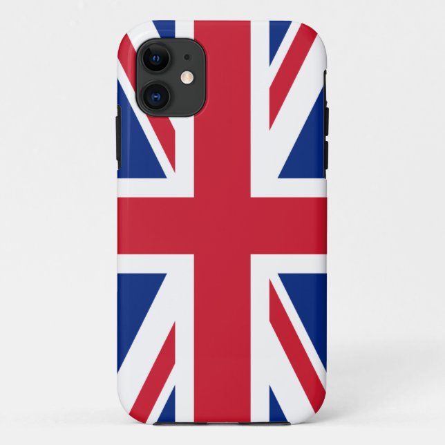Funda De Case-Mate Para iPhone Bandera del Reino Unido (Reverso)