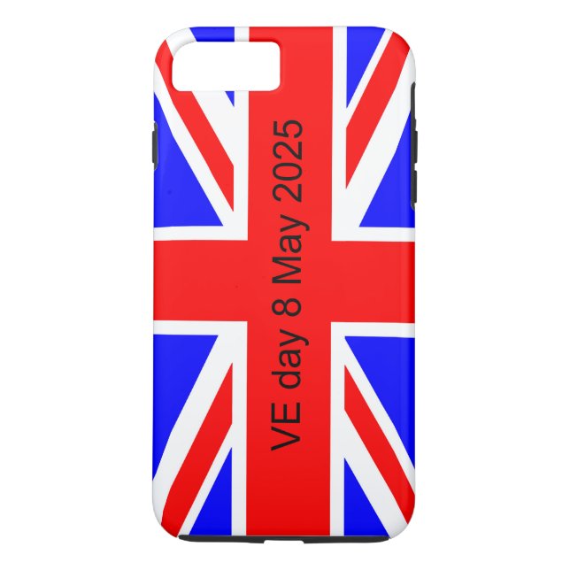 Funda De Case-Mate Para iPhone Bandera del Reino Unido Día VE 2025 (Reverso)