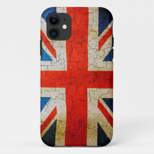 Funda Para iPhone 11 bandera del Reino Unido Grunge