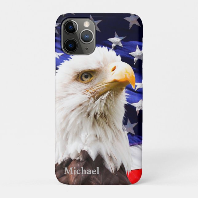 Funda De Case-Mate Para iPhone Bandera Eagle de los E.E.U.U. (Reverso)