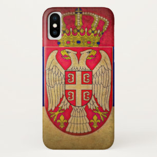 Funda Para iPhone X Bandera Eagle Srbija Grb de Serbia