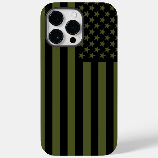 Funda De Case-Mate Para iPhone Bandera estadounidense (Reverso )