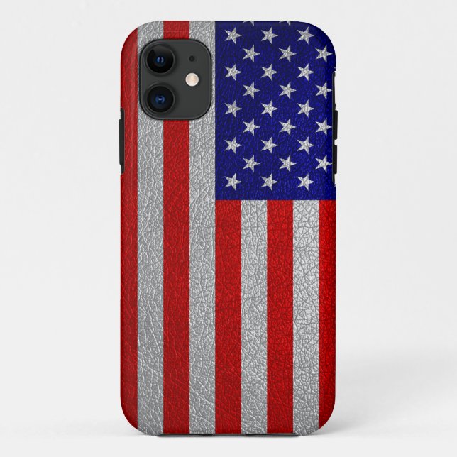 Funda De Case-Mate Para iPhone Bandera estadounidense (Reverso)