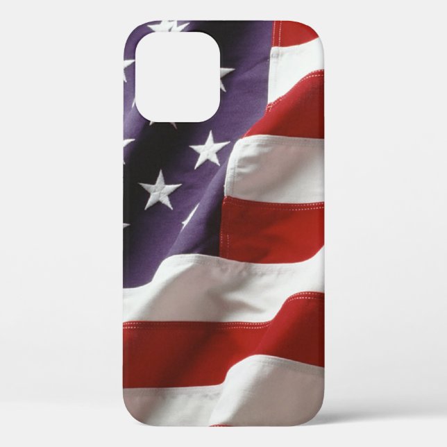 Funda De Case-Mate Para iPhone Bandera estadounidense (Reverso )