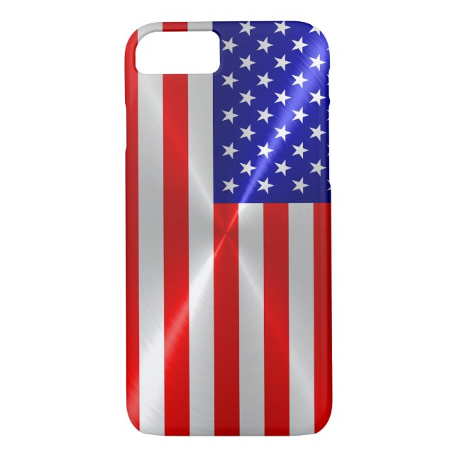 Funda De Case-Mate Para iPhone Bandera estadounidense (Reverso)