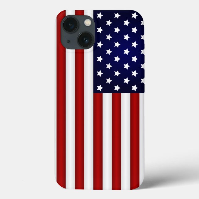 Funda De Case-Mate Para iPhone Bandera estadounidense (Reverso)