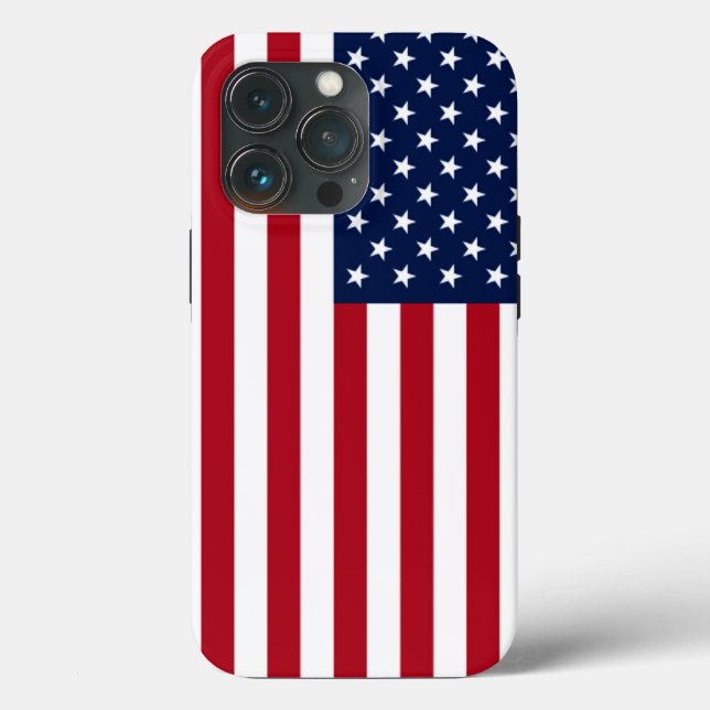 Funda De Case-Mate Para iPhone Bandera estadounidense (Reverso )