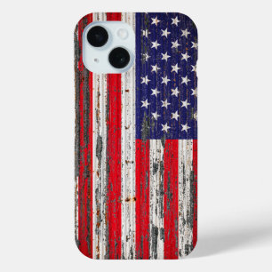 Funda Para iPhone 15 Bandera estadounidense