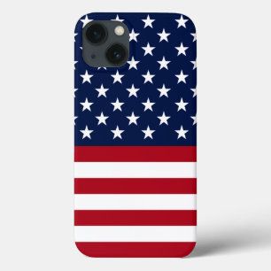 Funda Para iPhone 13 Bandera estadounidense