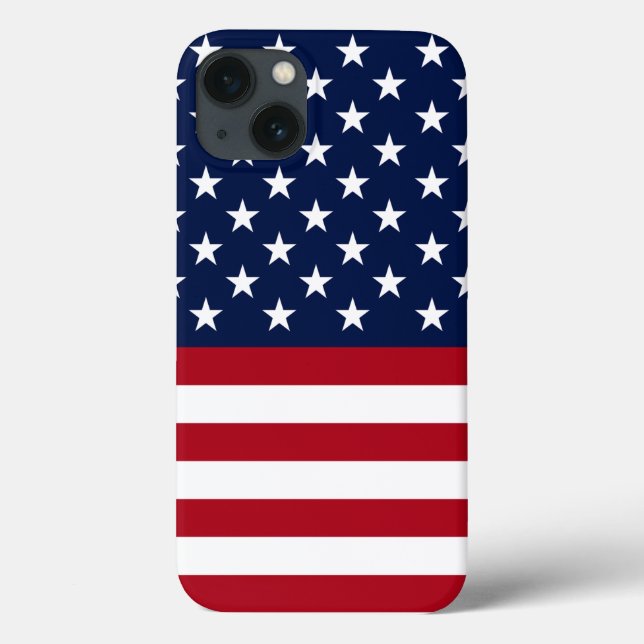 Funda De Case-Mate Para iPhone Bandera estadounidense (Reverso)