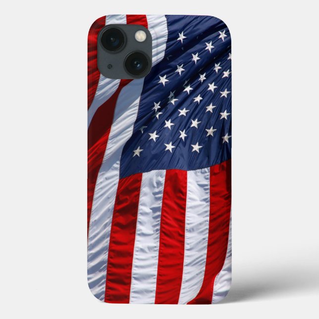 Funda De Case-Mate Para iPhone bandera estadounidense (Reverso)