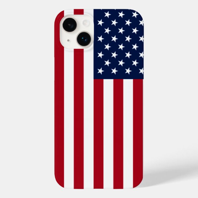 Funda De Case-Mate Para iPhone Bandera estadounidense (Reverso )
