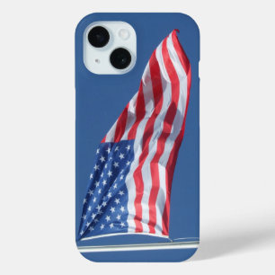 Funda Para iPhone 15 Bandera estadounidense