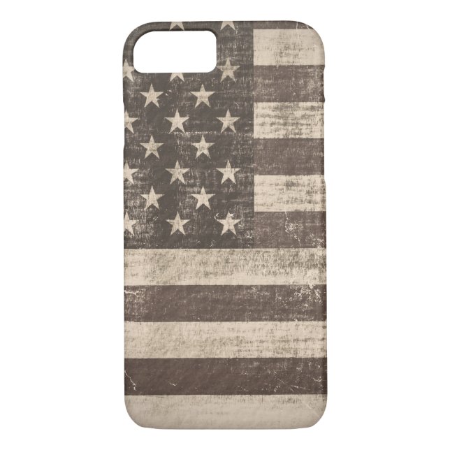 Funda De Case-Mate Para iPhone Bandera estadounidense (Reverso)
