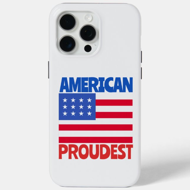Funda De Case-Mate Para iPhone Bandera estadounidense (Reverso )