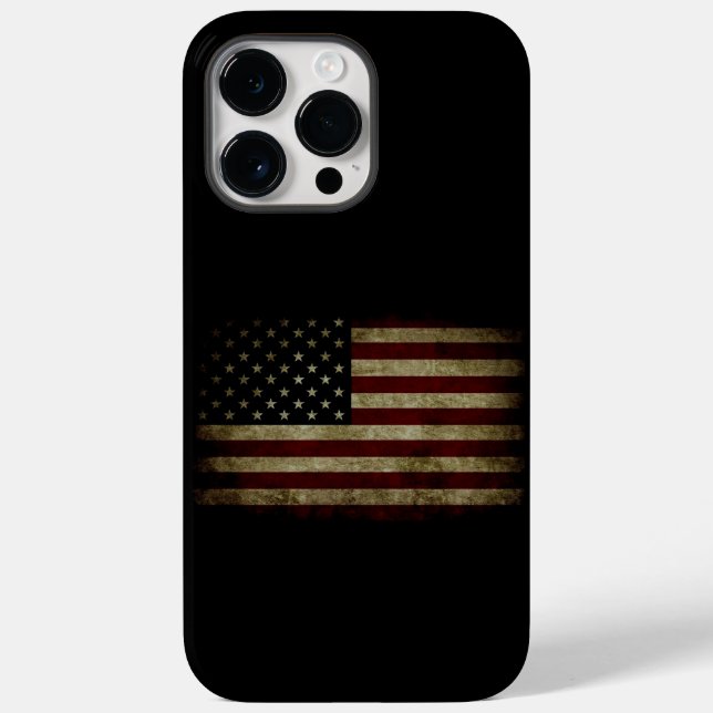 Funda De Case-Mate Para iPhone Bandera estadounidense (Reverso )