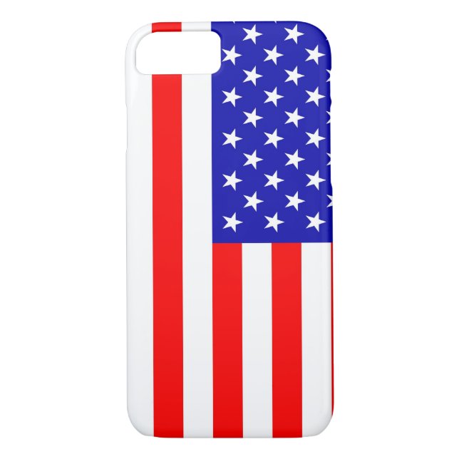Funda De Case-Mate Para iPhone Bandera estadounidense #6 (Reverso)