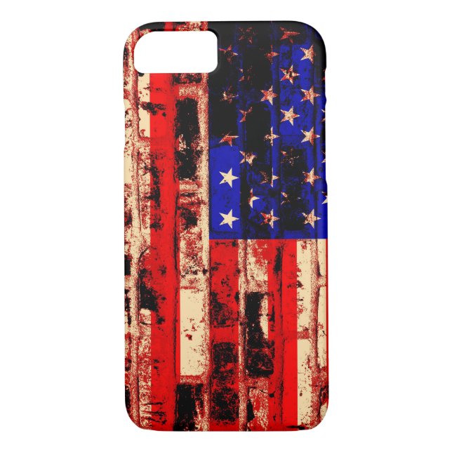 Funda De Case-Mate Para iPhone Bandera estadounidense #9 (Reverso)