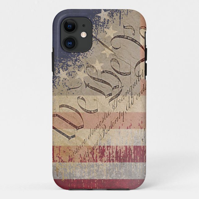 Funda De Case-Mate Para iPhone Bandera estadounidense Betsy Ross (Reverso)