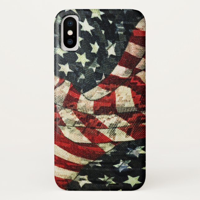 Funda De Case-Mate Para iPhone Bandera estadounidense-camuflaje por Shirley Taylo (Reverso)