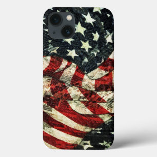 Funda Para iPhone 13 Bandera estadounidense-camuflaje por Shirley Taylo