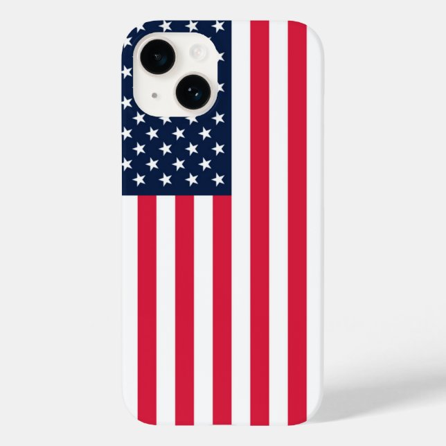 Funda De Case-Mate Para iPhone Bandera estadounidense de 50 estrellas: Estrellas  (Reverso )
