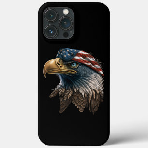 Funda Para iPhone 13 Pro Max Bandera estadounidense de águila patriótica 4 de j