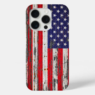Funda Para iPhone 15 Pro Bandera estadounidense de Estados Unidos