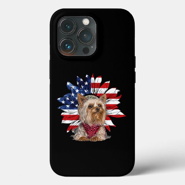 Funda De Case-Mate Para iPhone Bandera estadounidense de Estados Unidos con Yorki (Reverso )