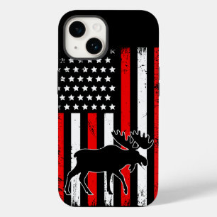 Funda Para iPhone 14 De Case-Mate Bandera estadounidense de Moose