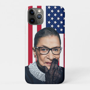 Funda Para iPhone 11 Pro Bandera estadounidense de Ruth Bader Ginsburg