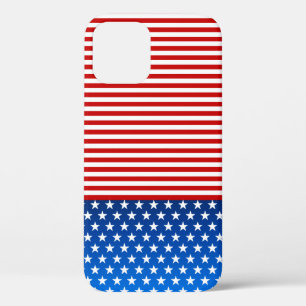 Funda Para iPhone 12 Bandera estadounidense estilizada