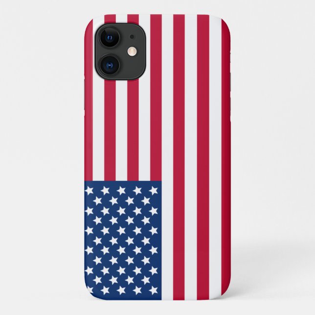 Funda De Case-Mate Para iPhone Bandera estadounidense - Maletín de teléfono prote (Reverso)