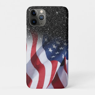 Funda Para iPhone 11 Pro Bandera estadounidense moderna de Galaxia negra Pu