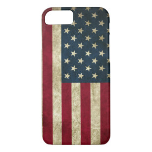 Funda Para iPhone 8/7 Bandera estadounidense vintage