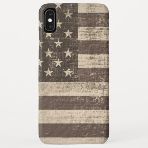 Funda Para iPhone XS Max Bandera estadounidense vintage