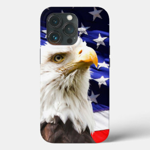 Funda Para iPhone 13 Pro Bandera estadounidense y águila