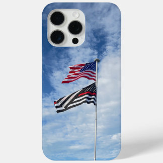 Funda Para iPhone 15 Pro Max Bandera estadounidense y de bomberos