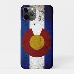 Funda Para iPhone 11 Pro Bandera Estatal Black Grunge Colorado