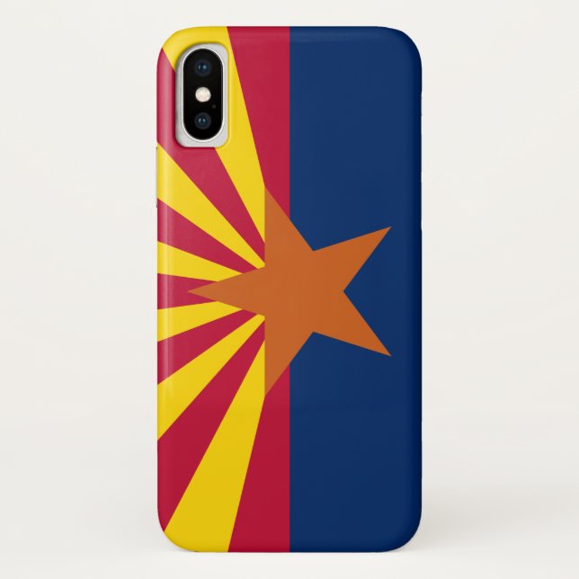 Funda De Case-Mate Para iPhone Bandera Estatal de Arizona (Reverso)