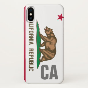 Funda Para iPhone X Bandera estatal de la República de California pers