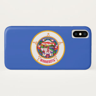 Funda Para iPhone X Bandera estatal de Minnesota