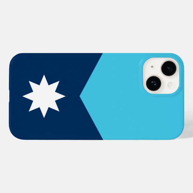 Funda De Case-Mate Para iPhone Bandera estatal de Minnesota (Reverso  (Horizontal))