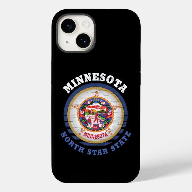 FUNDA DE Case-Mate PARA iPhone BANDERA ESTATAL DE MINNESOTA NORTE STAR (Reverso )