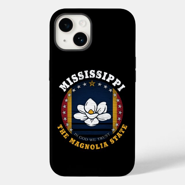 FUNDA DE Case-Mate PARA iPhone BANDERA ESTATAL DE MISSISSIPPI MAGNOLIA (Reverso )