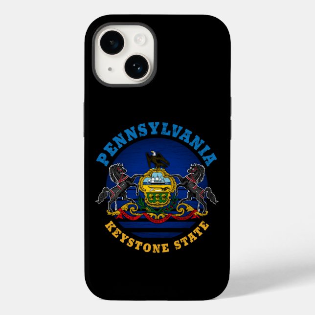 FUNDA DE Case-Mate PARA iPhone BANDERA ESTATAL PENNSYLVANIA KEYSTONE (Reverso )