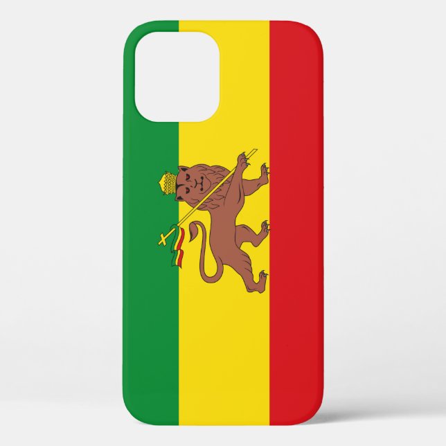Funda De Case-Mate Para iPhone Bandera etíope antigua (Reverso )