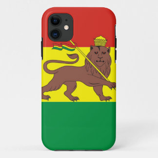 Funda Para iPhone 11 Bandera etíope vieja con el león de Judah